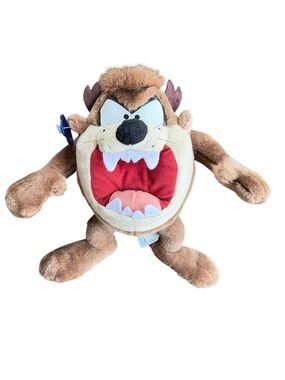 VTG ‘90s Applause Looney Toons Taz Tasmanian Devil Stuffed Animal Toy